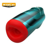 Wildcat USB Şarjlı Isıtmalı İleri Geri Hareketli Titreşimli Emme Vakum Ayarlı Sesli Parfümlü Masturbatör