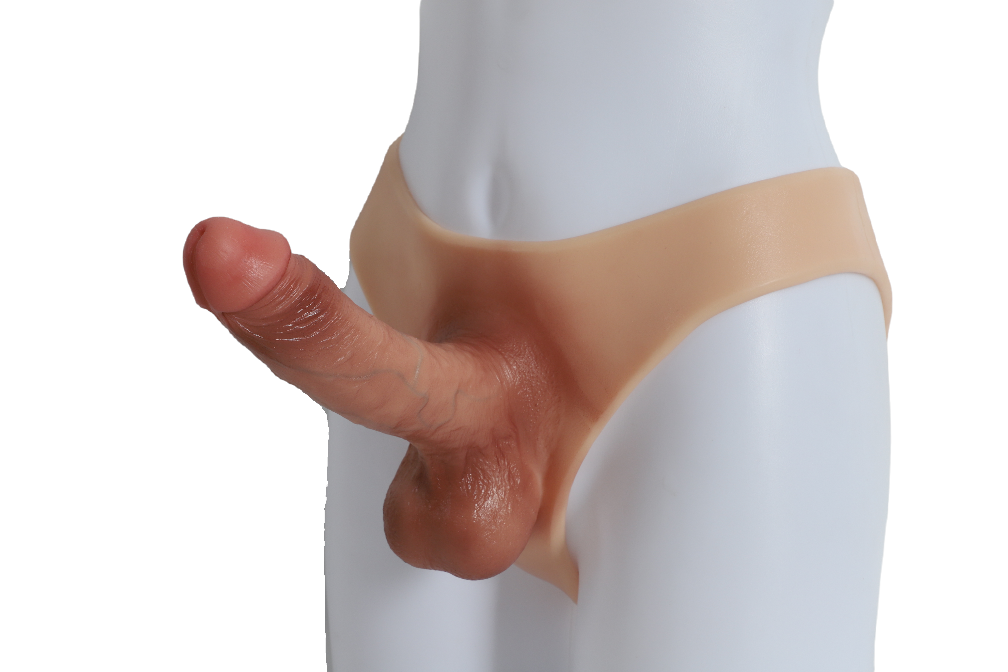 AŞK Fantazi CrossDressing Gerçekçi Dokuda Giyilebilir İçi Dolu Yapay Penis Realistik Strap-on Dildo