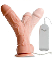 17 Cm Kumandalı Klasik Titreşimli Gerçekçi Dokulu Realistik Vibratör Penis