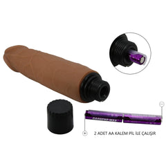 Sliding Skin Series 21.5 CM Yeni Nesil Çift Katmanlı Kayar Deri Özellikli Realistik Vibratör Penis