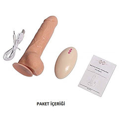 Büyük Dedektif Uzaktan Kumandalı USB Şarjlı 19 cm Titreşimli Realistik Penis Vibratör – Aşk Erotik Shop