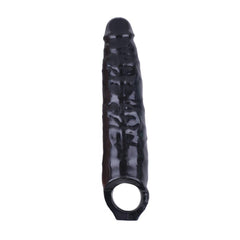7 CM Dolgulu Realistik Zenci Siyahi Penis Kılıfı