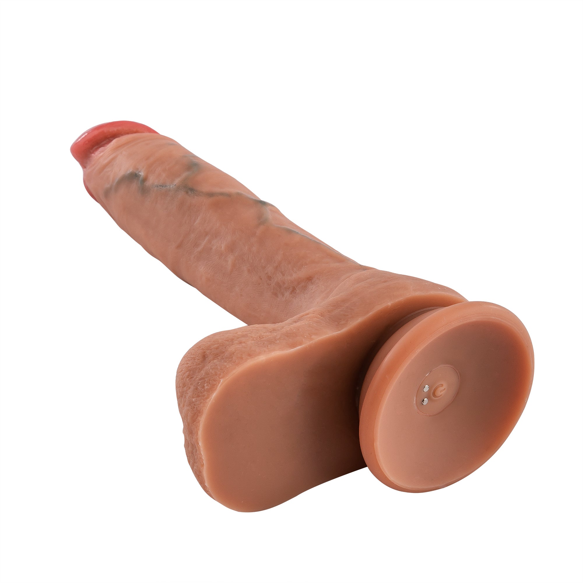 28 CM Uzaktan Kumandalı Kayar Deri Özelliğinde Büyük Boy Realistik Yapay Dildo Vibratör Penis