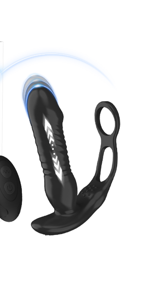 Uzaktan Kumandalı Otomatik İleri Geri Hareketli Titreşimli Ve Ring Halkalı Lüx Prostat Masaj Anal Vibratör