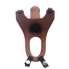 Hollow Strap On Silicone Curved Dong İçi Boş Ultra Yumuşak Dokulu Strapon Dildo Penis