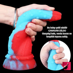 Ahtapot Canavarı Yumuşak Dokulu Kalın Realistik Yapay Penis Dildo