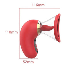 Telefon Kontrollü Göğüs Klitoris Emiş Ve Dil Özellikli Güçlü Vakum Hissiyatlı Dijital Ekranlı Yeni Nesil Vibratör