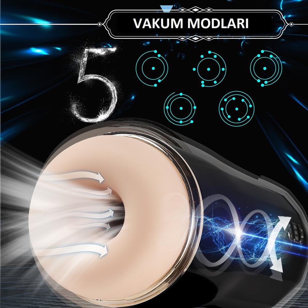 Aşk Karı Manyetik Şarjlı Güçlü Titreşimli Özel Emme Ayarlı Otomatik Masturbatör