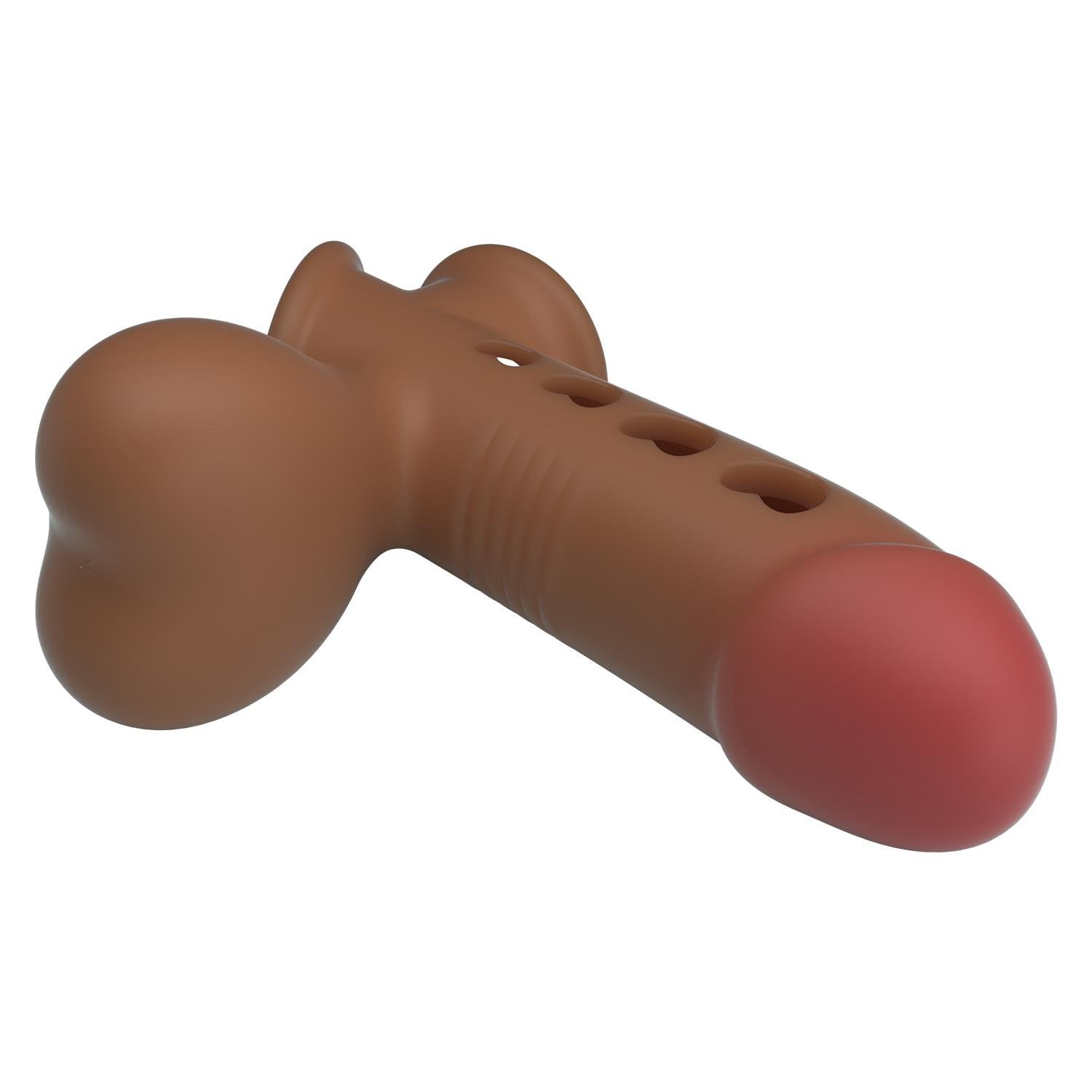 Airbag Penis Sleeve Hava Yastıklı Premium Melez Rengi Silikon Penis Kılıfı Tyronn