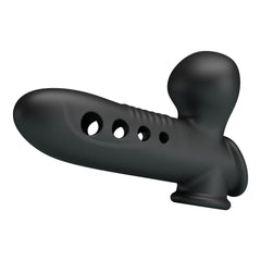Airbag Penis Sleeve Hava Yastıklı Premium Zenci Siyahi Rengi Silikon Penis Kılıfı Crane