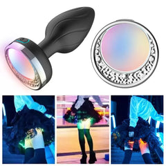 Işıklı Anal Plug Titreşimli Kablosuz Kumandalı Giyilebilir Anal Vibratör