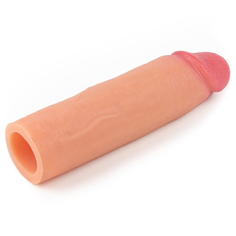 Nature Extender Ultra Gerçekçi 4.5 CM Dolgulu Premium Dokulu Ten Rengi Penis Kılıfı