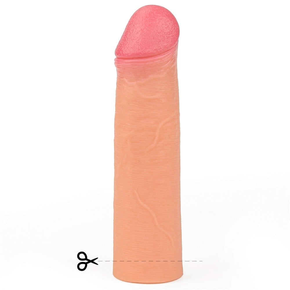 Nature Extender Sünnetsiz Ultra Gerçekçi 5,5 CM Dolgulu Premium Dokulu Penis Kılıfı
