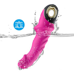 Pembe Şarjlı Esnek G Nokta ve Klitoris Uyarıcı Yapay Penis Vibratör