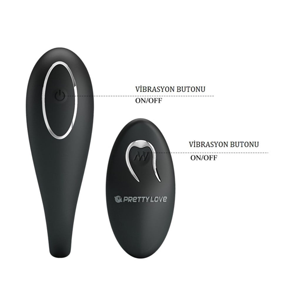 Siyah Usb Şarjlı Uzaktan Kumandalı Çiftlere Özel Çok İşlevli Vibratör