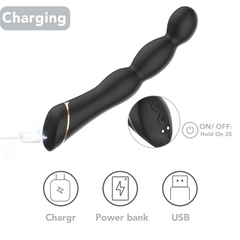 PRIME TOYS Knot Şarjlı G Nokta ve Klitoris Uyarıcı Boğumlu Anal Vibratör