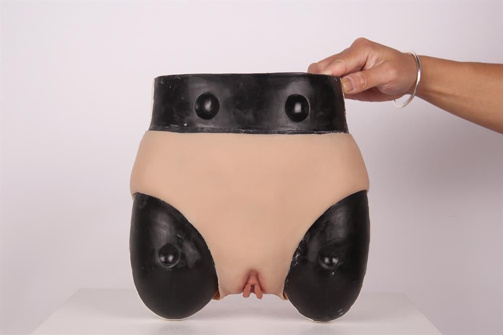 Aşk Fantazi CrossDressing Realistik Unisex Giyilebilir Tam Bayan Vajina & Kalça