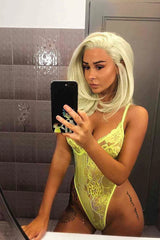 Sarı Fantazi Sexy Body Babydoll İç giyim