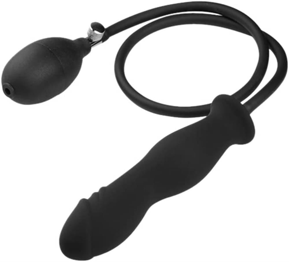 Aşk Fantazi Şişebilen Pompalı Boğumlu Anal Plug Siyah
