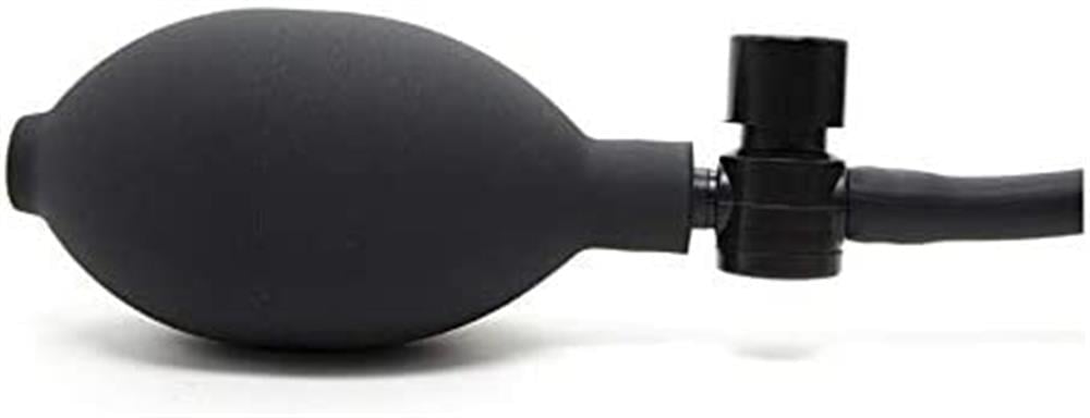 Aşk Fantazi Şişebilen Pompalı Damarlı Anal Plug Siyah