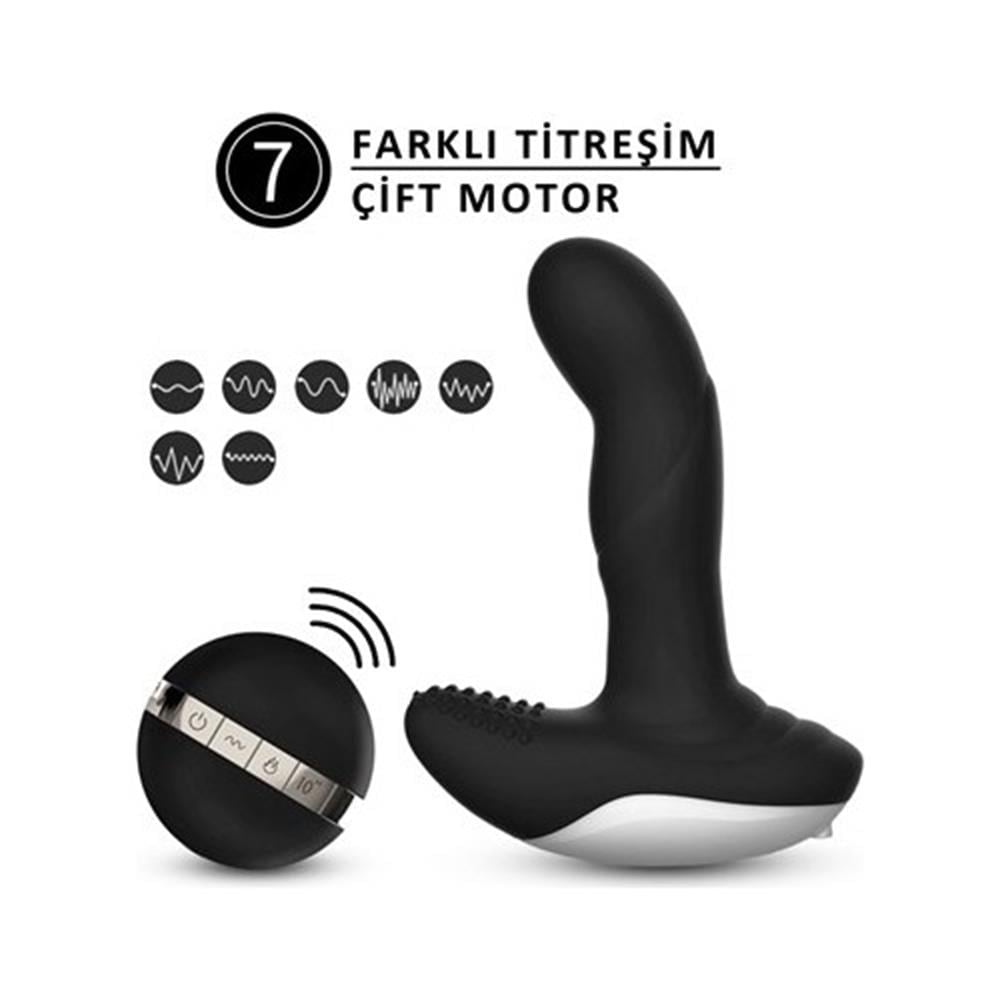 USB Manyetik Şarjlı Uzaktan Kumandalı Uyarıcı Fonksiyonlu Isıtmalı Anal Vajinal Teknolojik Vibratör