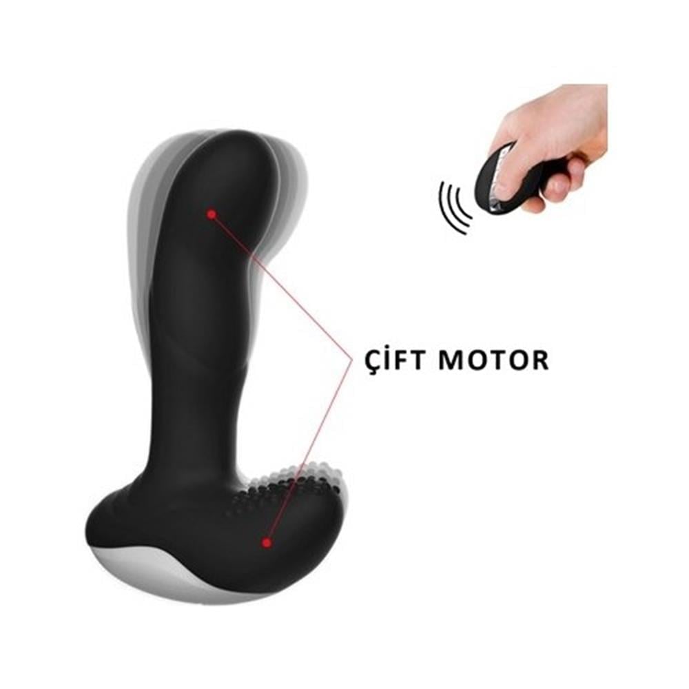 USB Manyetik Şarjlı Uzaktan Kumandalı Uyarıcı Fonksiyonlu Isıtmalı Anal Vajinal Teknolojik Vibratör